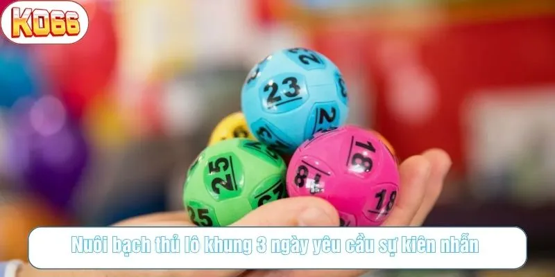 Nuôi bạch thủ lô khung 3 ngày tăng khả năng trúng thưởng