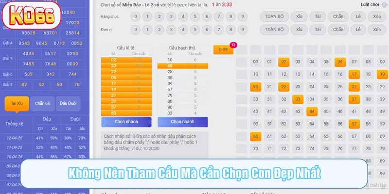 Chú ý về số lượng cầu khi nuôi khung, tránh quá tải