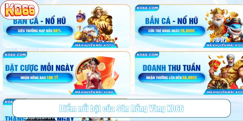 Chơi game bắn cá rồng vàng đổi thưởng hấp dẫn cùng KO66