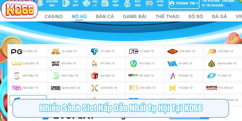 Rất nhiều nhà cung cấp hàng đầu là đối tác của KO 66